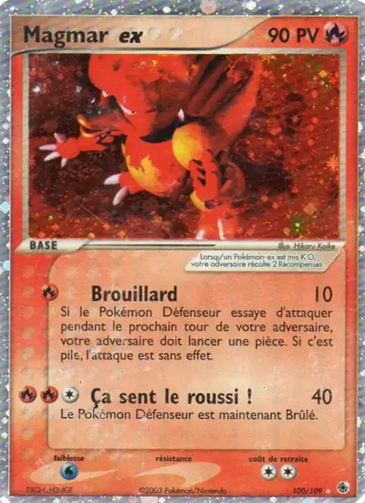 Image de la carte Pokemon Magmar ex 100/109