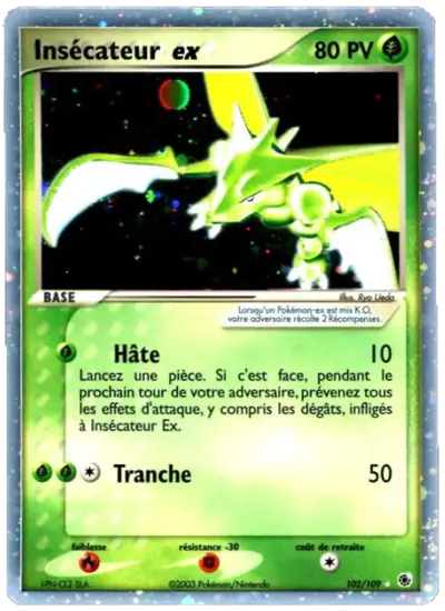Image de la carte Pokemon Insécateur ex 102/109