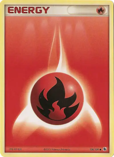 Image de la carte Pokemon Énergie Feu 108/109