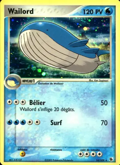 Image de la carte Pokemon Wailord 14/109