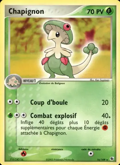 Image de la carte Pokemon Chapignon 16/109
