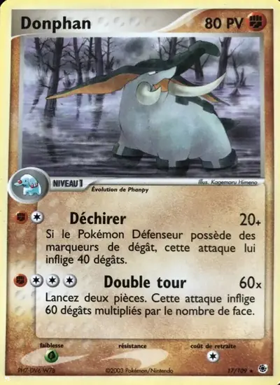 Image de la carte Pokemon Donphan 17/109