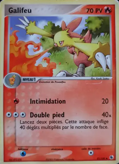 Image de la carte Pokemon Galifeu 27/109