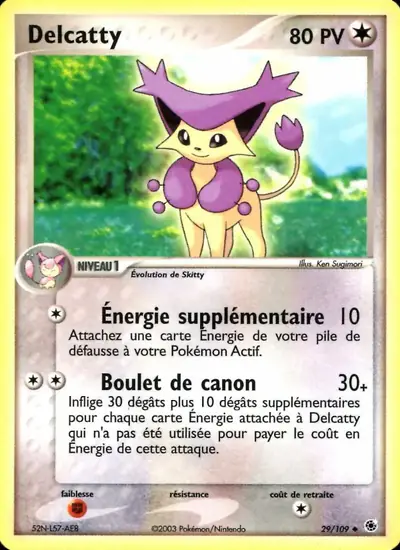 Image de la carte Pokemon Delcatty 29/109