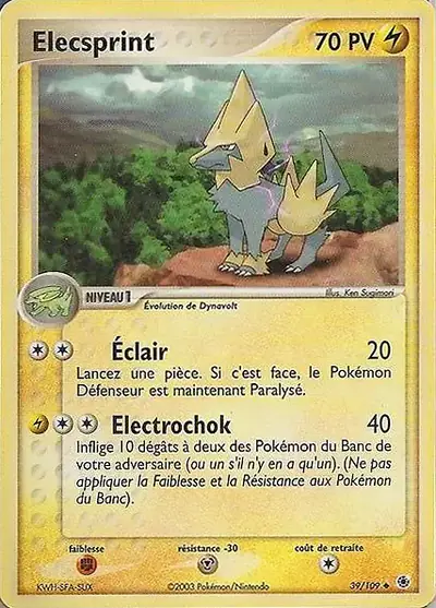 Image de la carte Pokemon Elecsprint 39/109