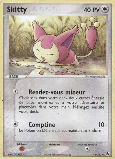 Image de la carte Pokemon Skitty 44/109