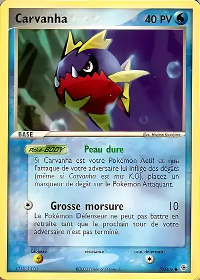 Image de la carte Pokemon Carvanha 51/109