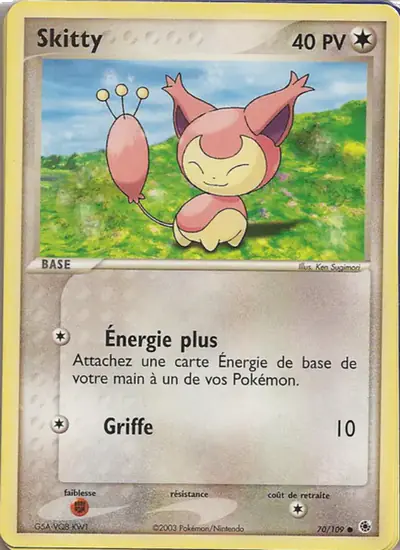 Image de la carte Pokemon Skitty 70/109
