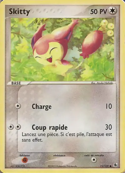 Image de la carte Pokemon Skitty 71/109