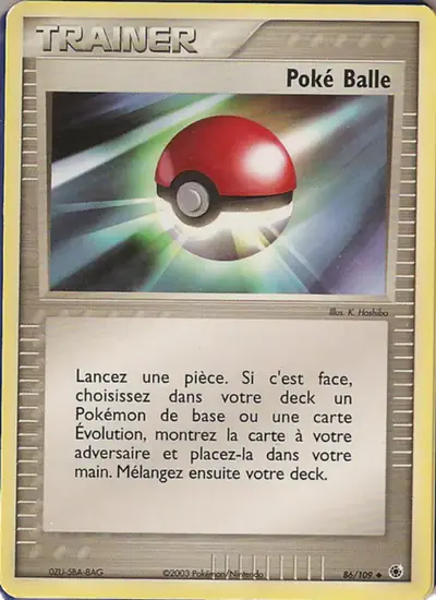 Image de la carte Pokemon Poké Balle 86/109