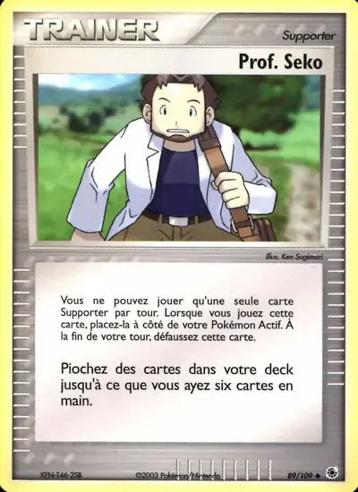 Image de la carte Pokemon Prof. Seko 89/109