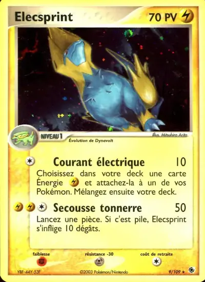 Image de la carte Pokemon Elecsprint 9/109