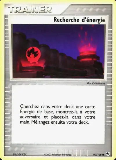 Image de la carte Pokemon Recherche d'énergie 90/109