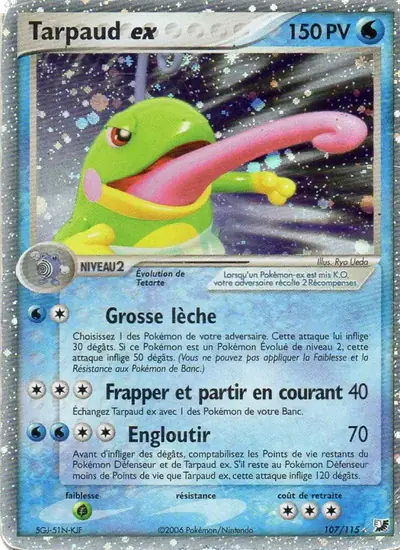 Image de la carte Pokemon Tarpaud ex 107/115