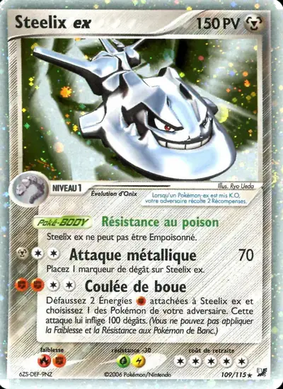 Image de la carte Pokemon Steelix ex 109/115