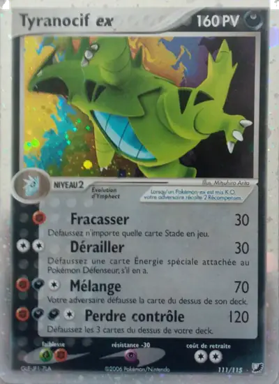 Image de la carte Pokemon Tyranocif ex 111/115