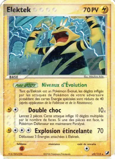Image de la carte Pokemon Élektek 22/115