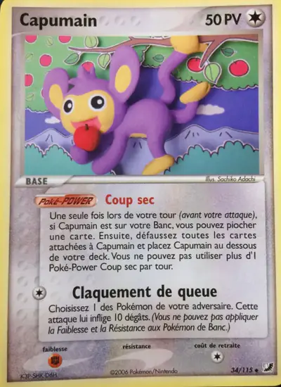 Image de la carte Pokemon Capumain 34/115
