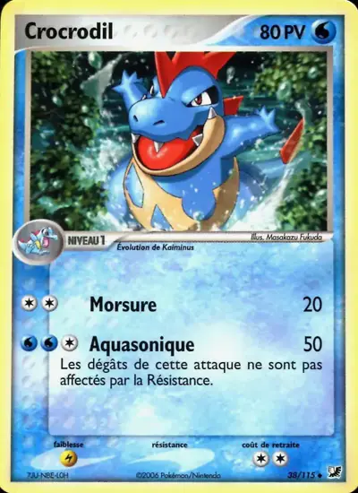 Image de la carte Pokemon Crocrodil 38/115