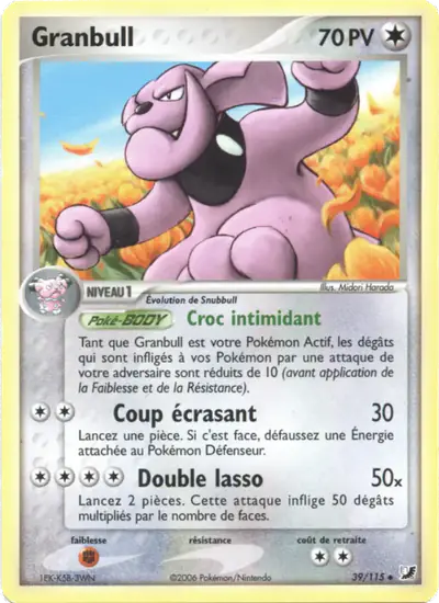 Image de la carte Pokemon Granbull 39/115