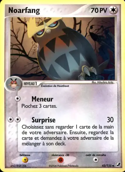 Image de la carte Pokemon Noarfang 43/115