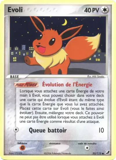 Image de la carte Pokemon Évoli 55/115