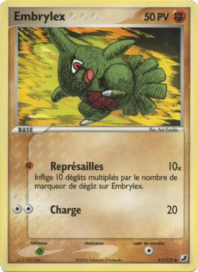 Image de la carte Pokemon Embrylex 61/115
