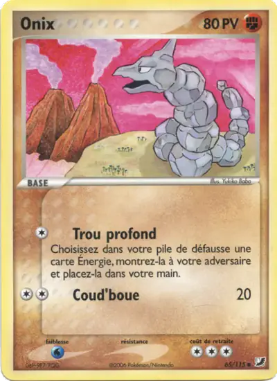 Image de la carte Pokemon Onix 65/115