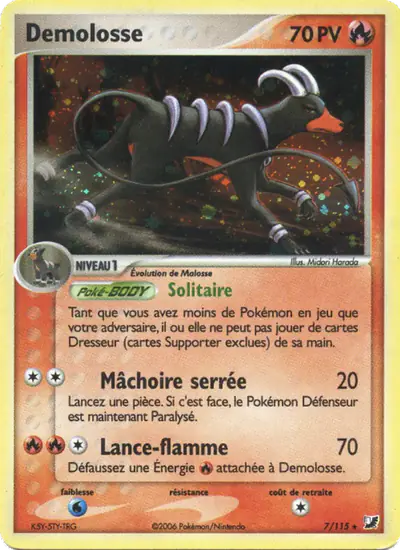 Image de la carte Pokemon Démolosse 7/115