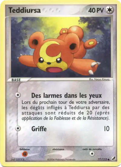 Image de la carte Pokemon Teddiursa 77/115