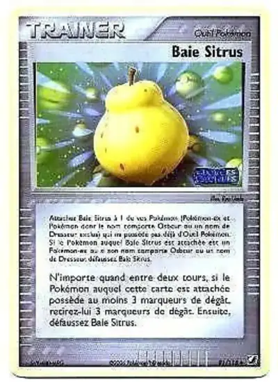 Image de la carte Pokemon Baie Sitrus 91/115