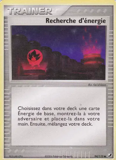 Image de la carte Pokemon Recherche d'énergie 94/115