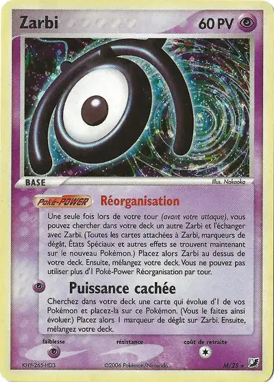 Image de la carte Pokemon Zarbi M/115
