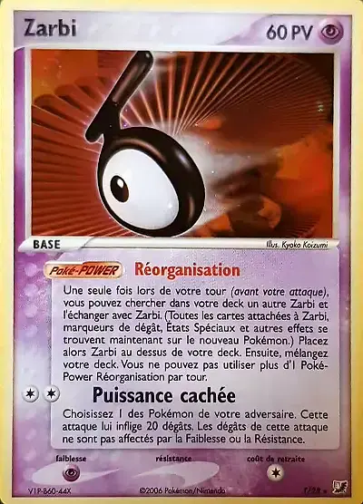 Image de la carte Pokemon Zarbi T/115