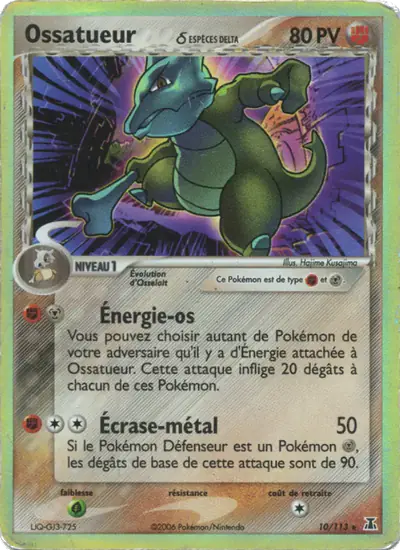 Image de la carte Pokemon Ossatueur δ 10/113