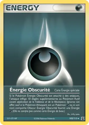 &Eacute;nergie Obscurit&eacute; 103/113