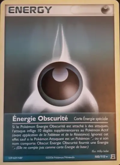 Image de la carte Pokemon Énergie Obscurité 103/113