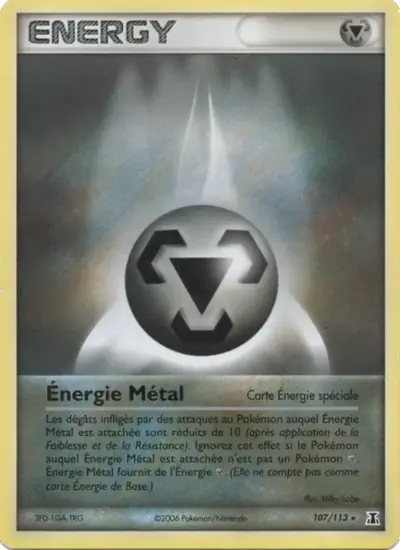 Image de la carte Pokemon Énergie Métal 107/113