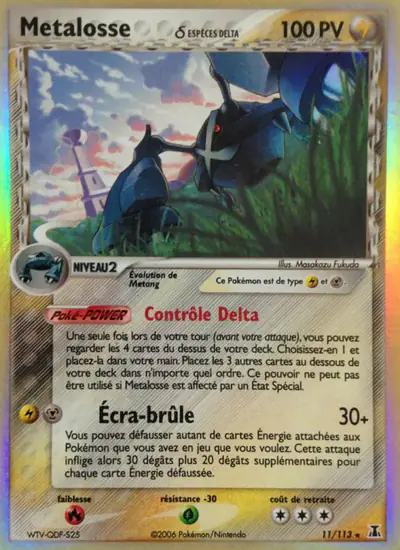 Image de la carte Pokemon Metalosse δ 11/113