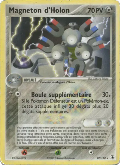 Image de la carte Pokemon Magneton d'Holon 22/113