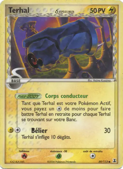Image de la carte Pokemon Terhal δ 59/113