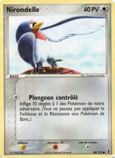 Image de la carte Pokemon Nirondelle 86/113