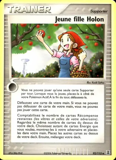 Image de la carte Pokemon Jeune fille Holon 92/113