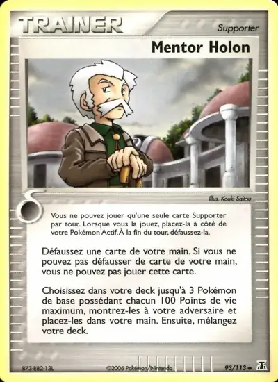Image de la carte Pokemon Mentor Holon 93/113