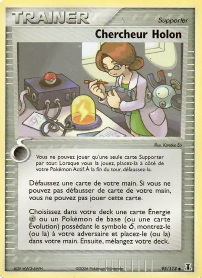 Image de la carte Pokemon Chercheur Holon 95/113