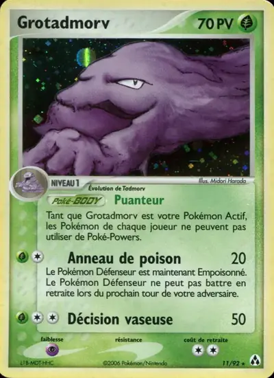 Image de la carte Pokemon Grotadmorv 11/92