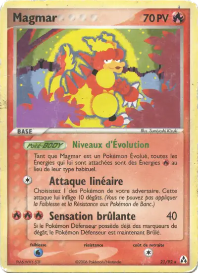 Image de la carte Pokemon Magmar 21/92