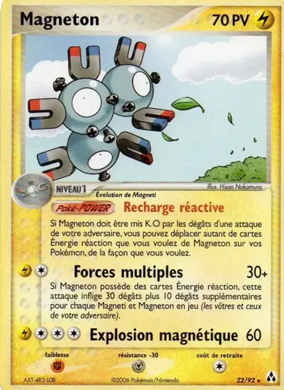 Image de la carte Pokemon Magnéton 22/92