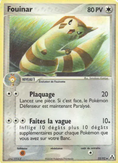 Image de la carte Pokemon Fouinar 33/92
