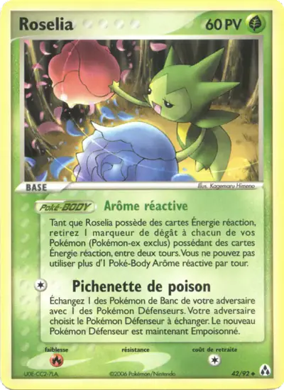 Image de la carte Pokemon Roselia 42/92